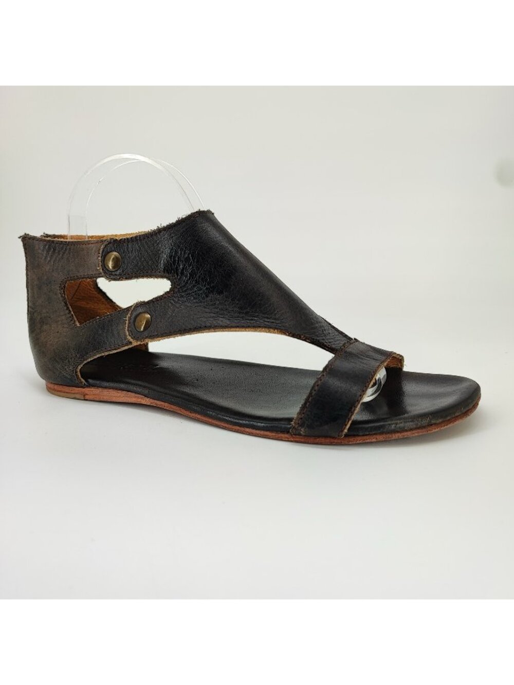 BED STU Soto Women's Size 10 Sandals Dark Brown Leather Cobbler Series Shoes